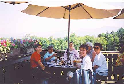 lunch on top of a mountian